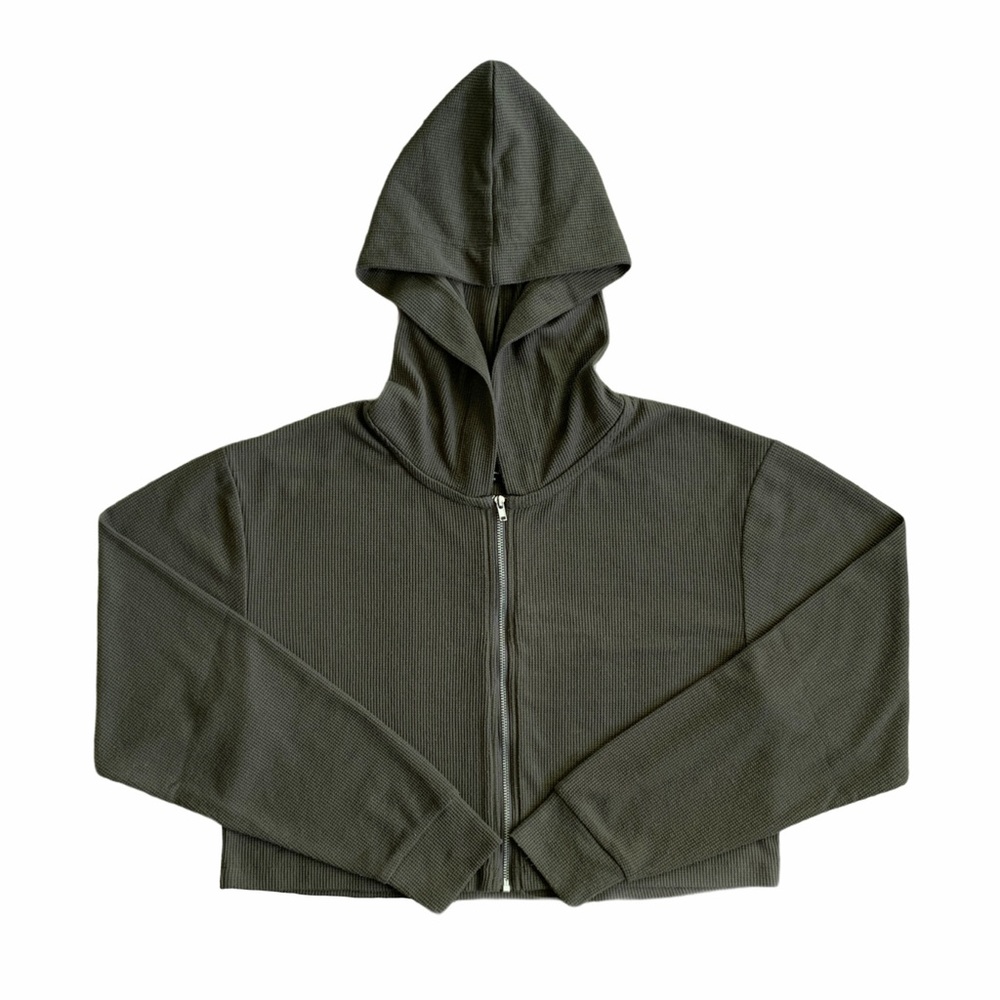 Zip-Up Crop Hoodie